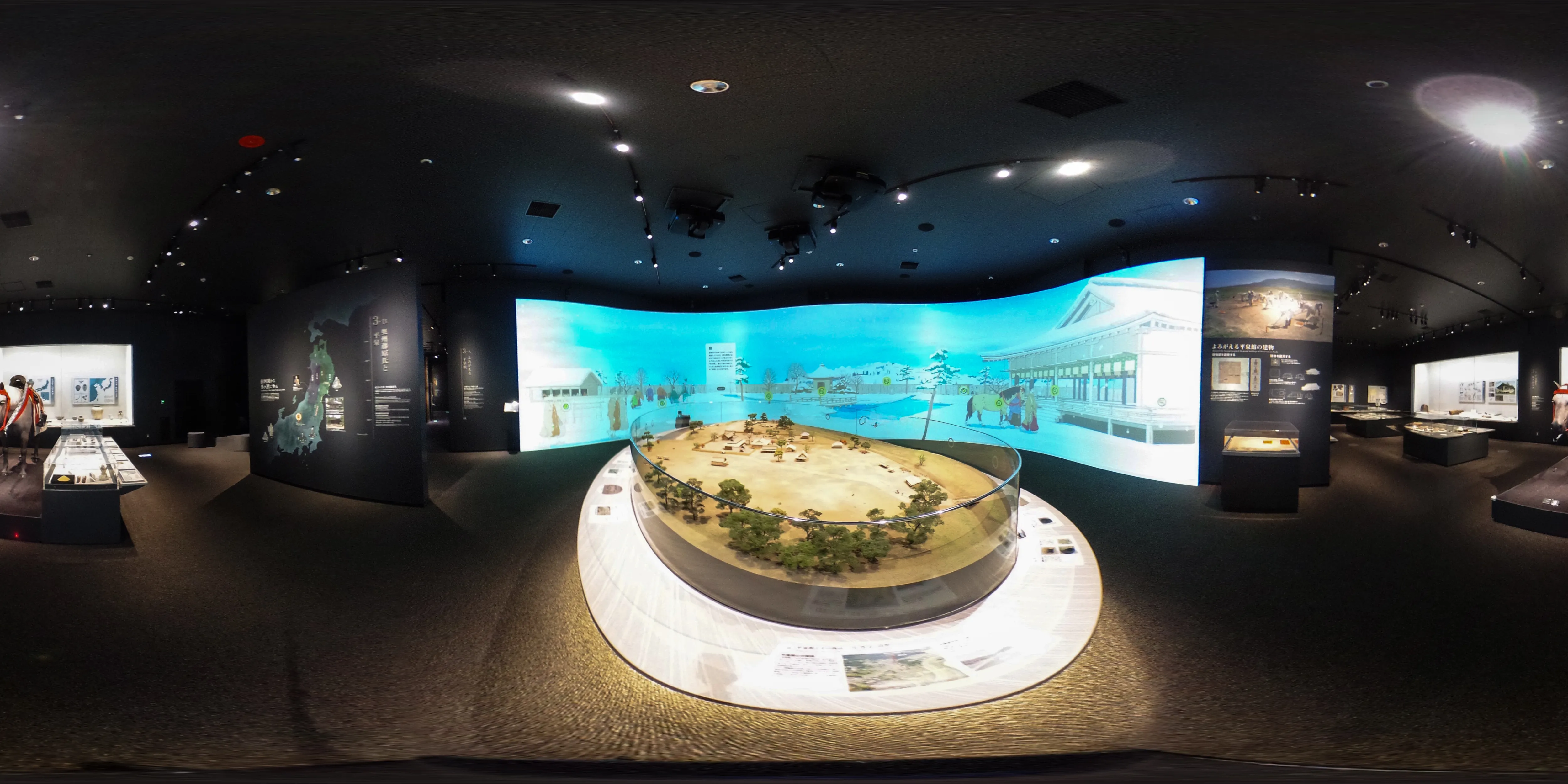 平泉館パノラマイラスト・ジオラマ